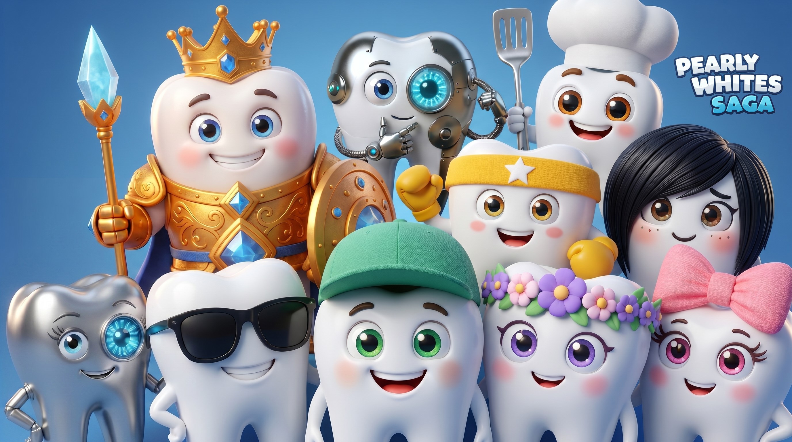Pearly Whites Saga magical world illustration